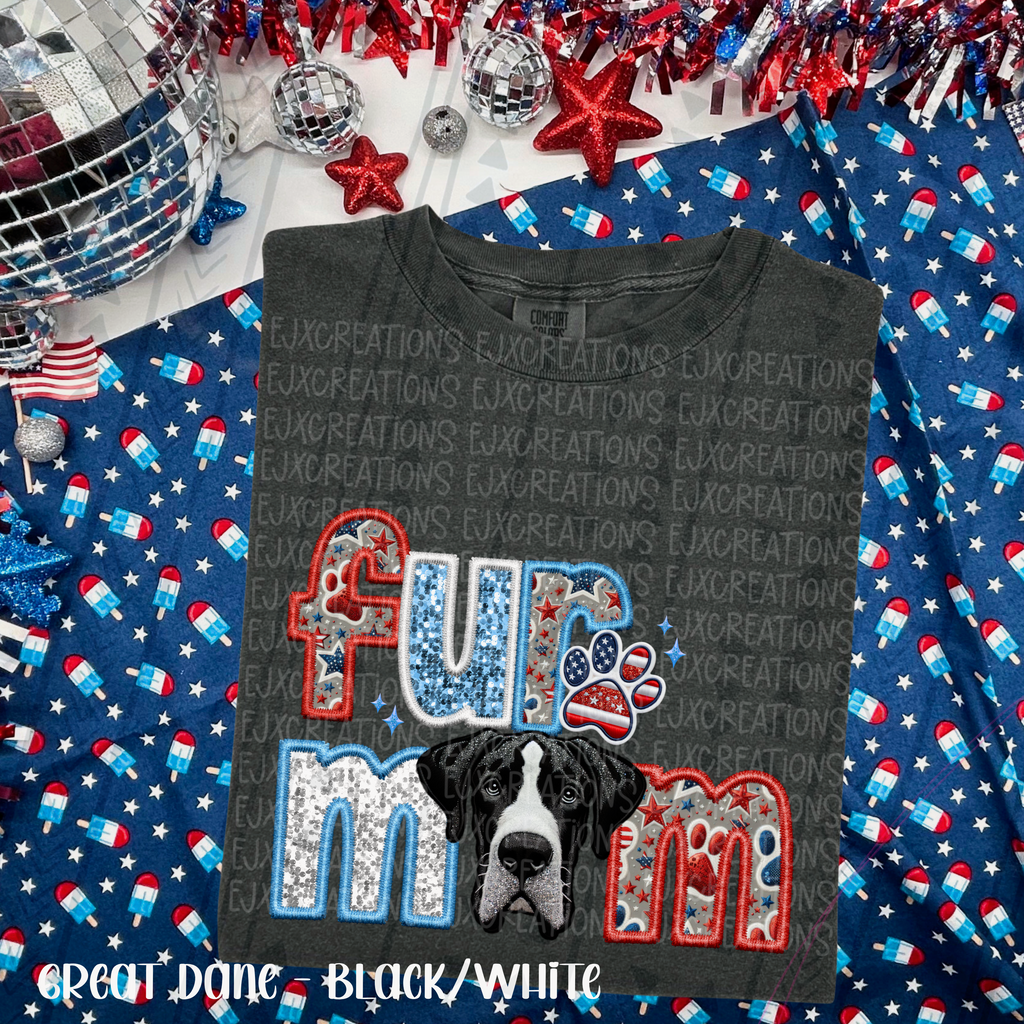 Fur mom, multiple breed options — breeds after color charts (swipe)
